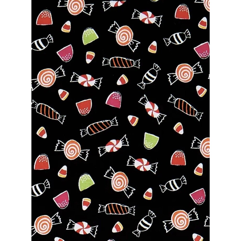 Girls Halloween 2 Piece Pajamas Set - Black / Candy - Size 6 - Picture 4 of 10